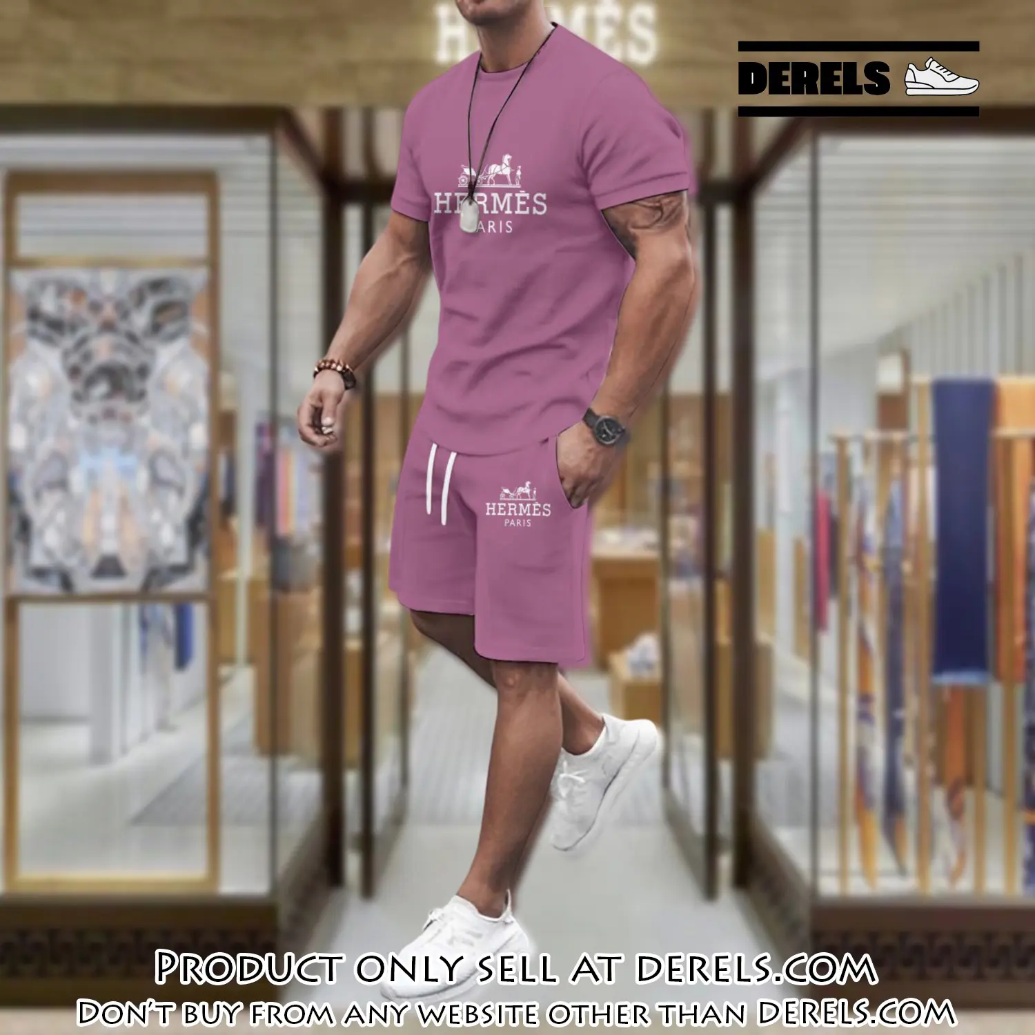 Hermes combo unisex tshirt & short limited luxury outfit cts1104 dr2356801